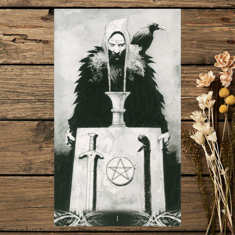 Murder of Crows Tarot – Gothic Black & White Shadow Deck (Classic & Mini Editions)