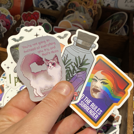 Mix & Match Stickers | Vinyl Witchy, Zodiac & Aesthetic Stickers (Buy 5 Get 1 Free)