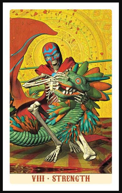 Santa Muerte Tarot Deck and Mini Edition – Day of the Dead Symbolism, Gothic Mexican Art
