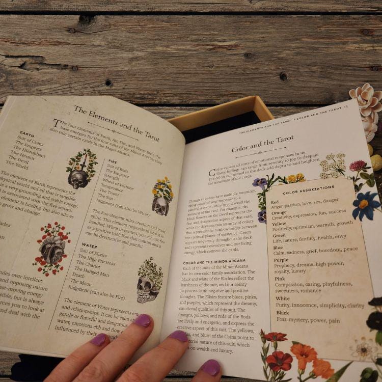 Antique Anatomy Tarot Deck | 78-Card Tarot with Guidebook | Gift Ready