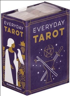 Everyday Tarot Mini Deck | 78 Illustrated Cards + Guidebook | Travel Size Tarot | Beginner Friendly