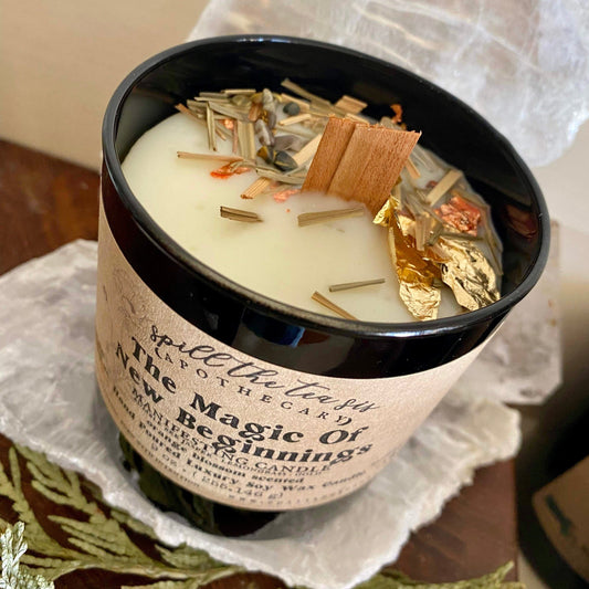 Magic of New Beginnings Intention Candle | Road Opener & Manifestation Soy Wax Candle
