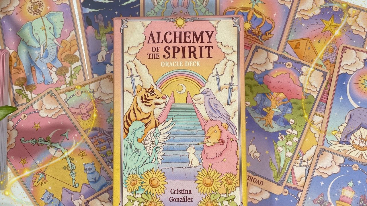 Alchemy of the Spirit Oracle Deck – Symbolic Guidance for Self-Discovery with Illustrated Guidebook