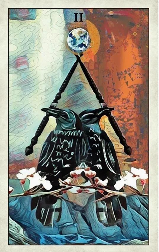 Crow Tarot – Original 78-Card Deck with Guidebook – Raven & Crow Symbolism, Rider-Waite Inspired