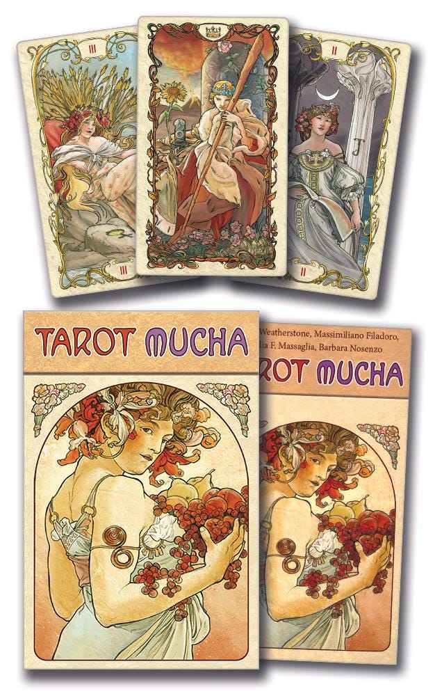 Mucha Tarot Deck – Art Nouveau Tarot Cards Inspired by Alphonse Mucha | Elegant Divination Deck