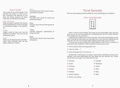 Kawaii Tarot Deck | 78 Illustrated Cards + Guidebook | Pastel Tarot for Beginners | Gift Ready