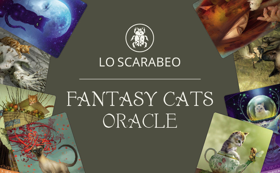 Barbieri Fantasy Cats Oracle – 23-Card Oracle Deck + Guidebook | Paolo Barbieri | Lo Scarabeo