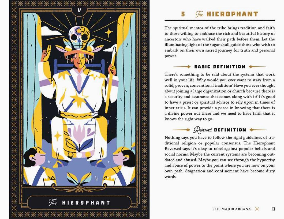 Sugar Skull Tarot Deck & Guidebook | Dia de Muertos Inspired Tarot | Intuitive Divination Cards