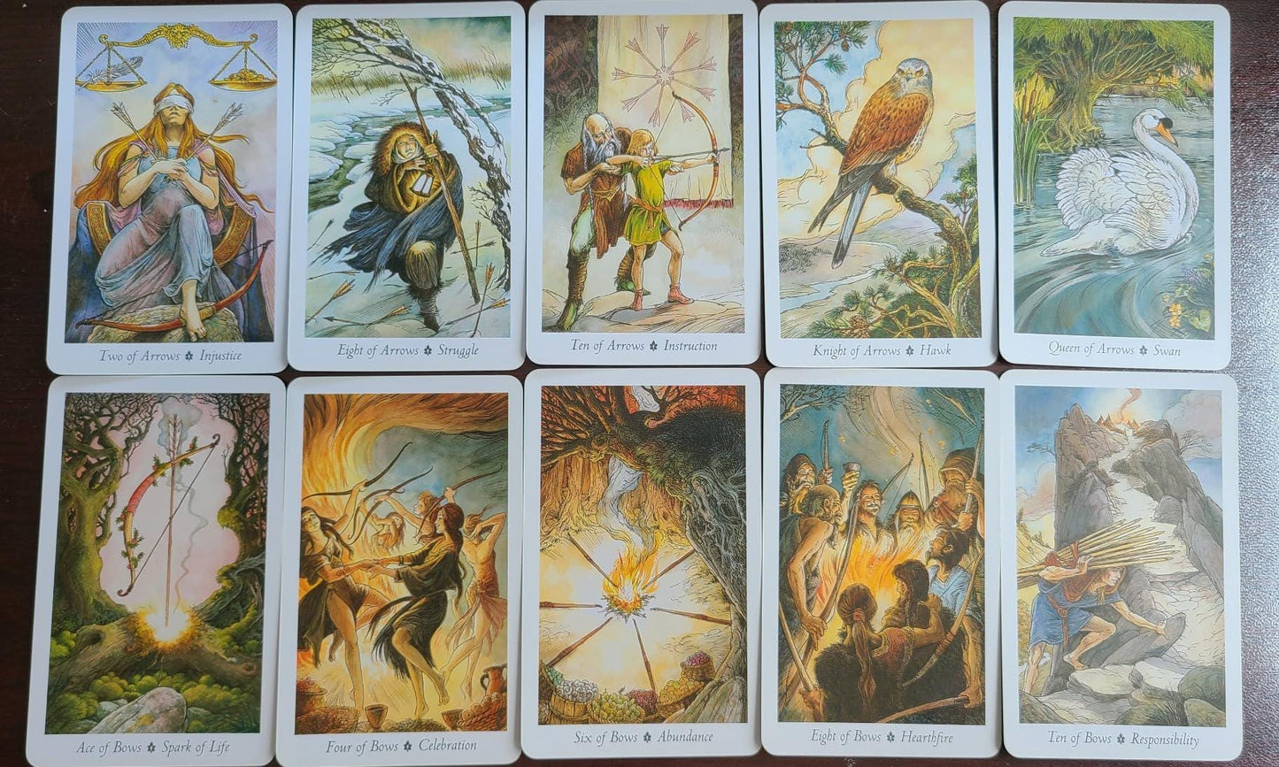 Wildwood Tarot Deck with Guidebook – Pagan Forest Tarot, Nature-Based Divination & Celtic Wisdom