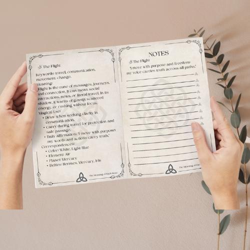 Witch’s Runes Guidebook – Digital PDF Guidebook for Divination, Ritual & Witchcraft