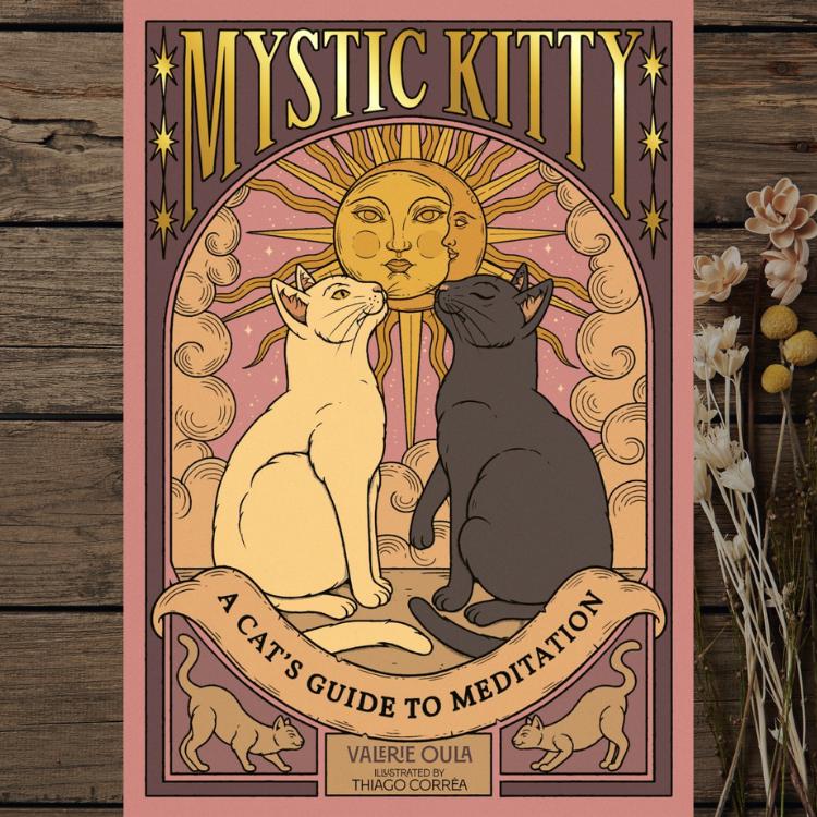Mystic Kitty | Cat-Inspired Meditation Book for Mindfulness and Relaxation