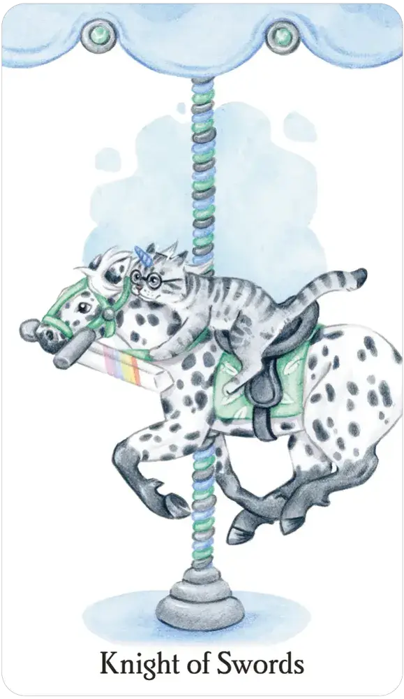 Caticorn Tarot Deck – Whimsical Cat Unicorn Tarot Cards with Guidebook | Magical Divination Deck