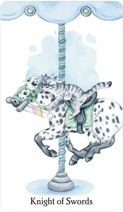 Caticorn Tarot Deck – Whimsical Cat Unicorn Tarot Cards with Guidebook | Magical Divination Deck