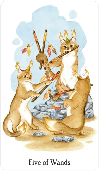 Caticorn Tarot Deck – Whimsical Cat Unicorn Tarot Cards with Guidebook | Magical Divination Deck