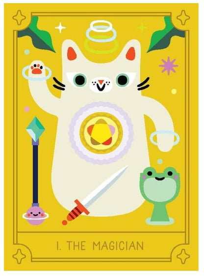 Mystic Cats Tarot – 78 Card Deck + Guidebook | Cat Tarot Cards for Intuition, Divination & Self-Care