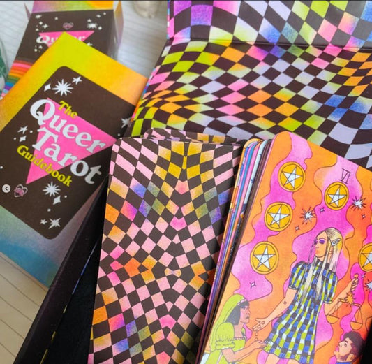 Queer Tarot Deck with Guidebook – Inclusive LGBTQ+ Tarot Cards, Affirmation & Divination Set