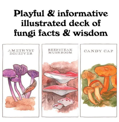 Mushroom Spotter’s Deck – Oracle Cards | Fungi Field Guide | Nature Wisdom Cards | Illustrated Deck