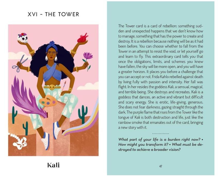 Modern Goddess Tarot Deck | Divine Feminine Tarot Cards | 78 Cards + Guidebook | Feminine Power Deck