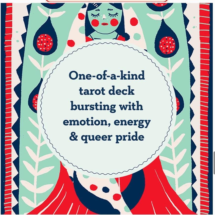 Rainbow Tarot Deck – 78 Colorful Tarot Cards with Holographic Edges & Guidebook | Modern Divination