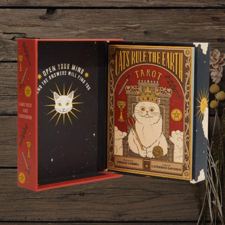 Cats Rule the Earth Tarot Deck | 78-Card Cat Tarot with Guidebook | New Edition
