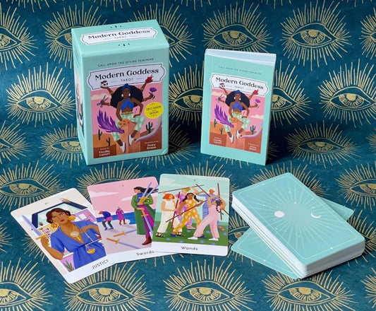 Modern Goddess Tarot Deck | Divine Feminine Tarot Cards | 78 Cards + Guidebook | Feminine Power Deck