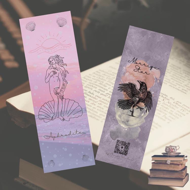 Aphrodite Bookmark by Chriss Winter | Goddess Art Spiritual Bookmark