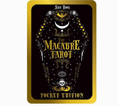 The Macabre Tarot – Pocket Edition Tin Box | Dark Gothic Tarot Deck | Travel Size Divination Cards