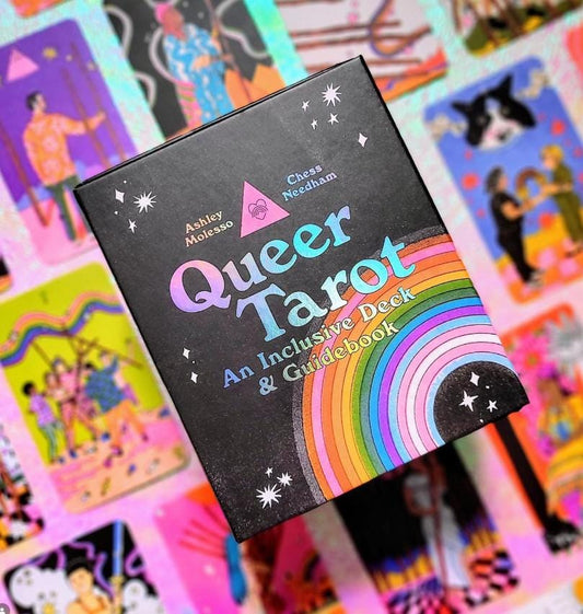 Queer Tarot Deck with Guidebook – Inclusive LGBTQ+ Tarot Cards, Affirmation & Divination Set