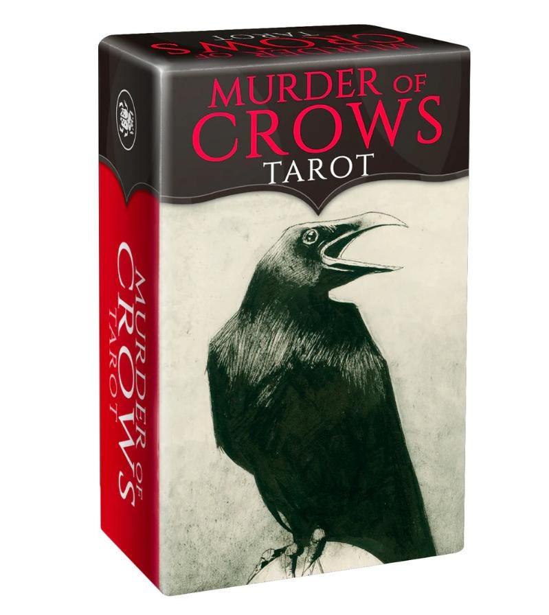 Murder of Crows Tarot – Gothic Black & White Shadow Deck (Classic & Mini Editions)