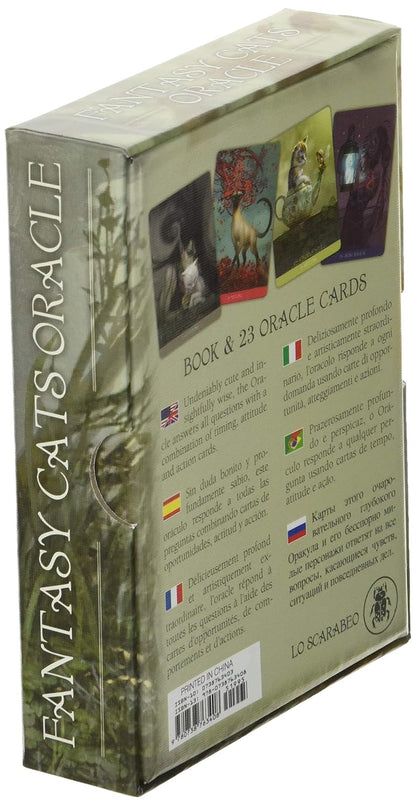 Barbieri Fantasy Cats Oracle – 23-Card Oracle Deck + Guidebook | Paolo Barbieri | Lo Scarabeo