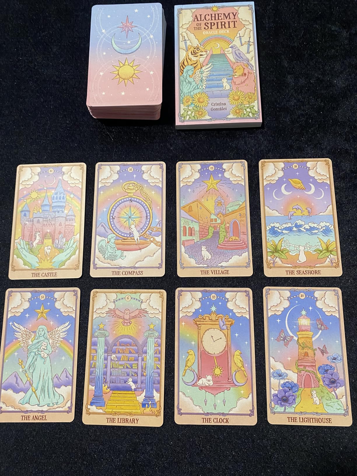 Alchemy of the Spirit Oracle Deck – Symbolic Guidance for Self-Discovery with Illustrated Guidebook