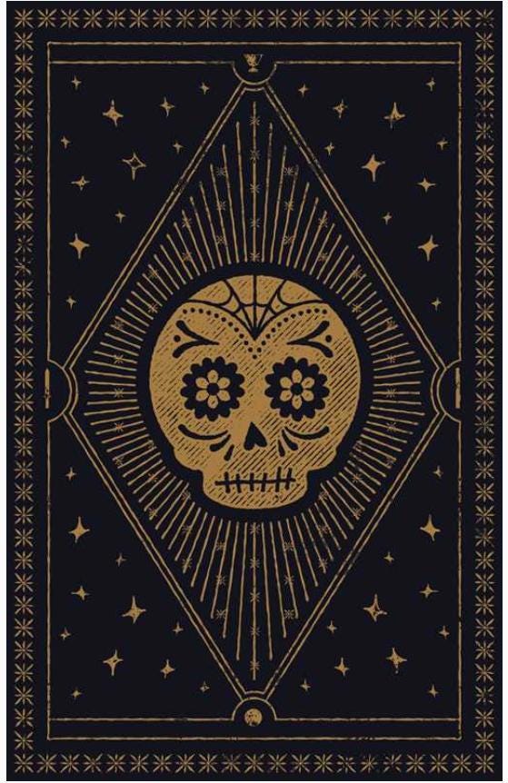 Sugar Skull Tarot Deck & Guidebook | Dia de Muertos Inspired Tarot | Intuitive Divination Cards