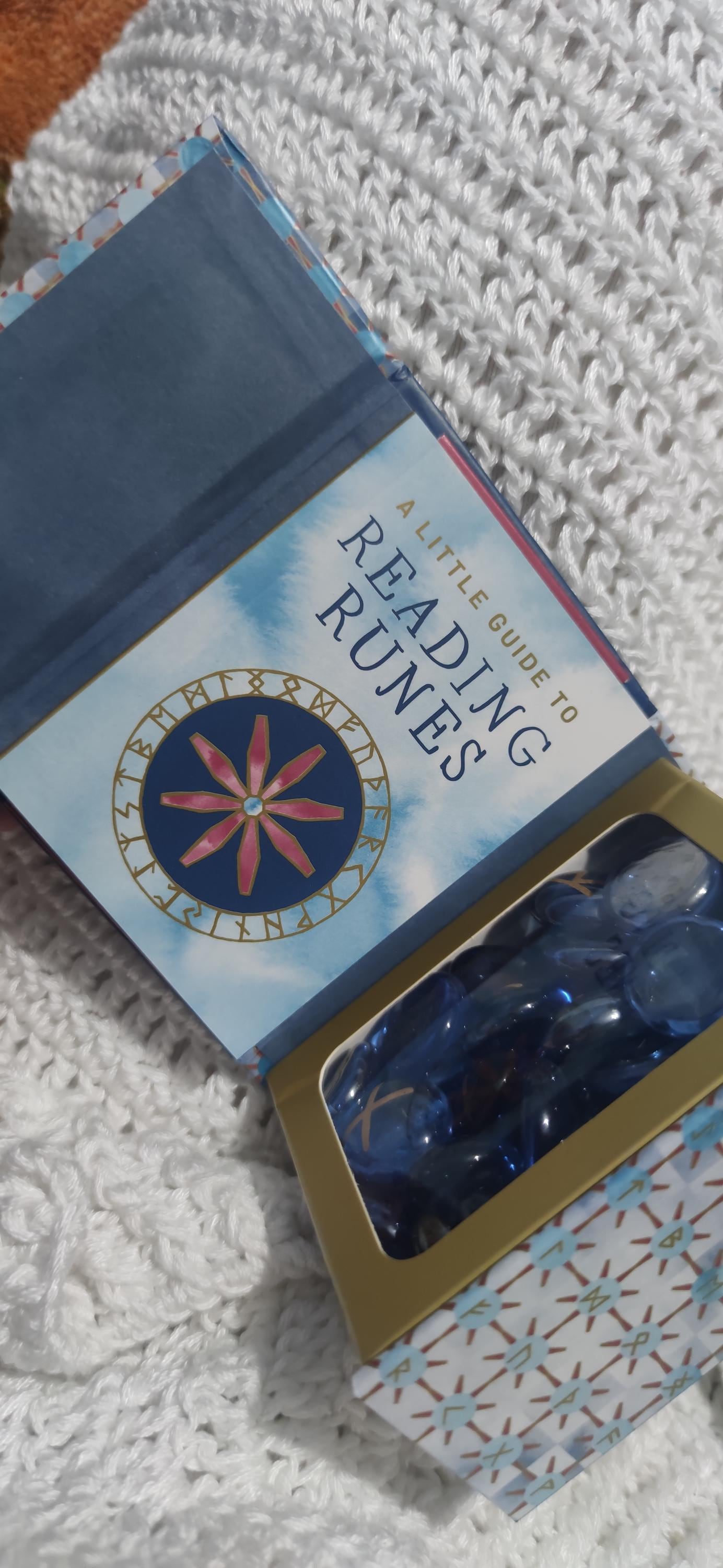 Runes Stone Divination Set with Guidebook – Glass Rune Stones for Norse Magic, Meditation & Spiritual Readings