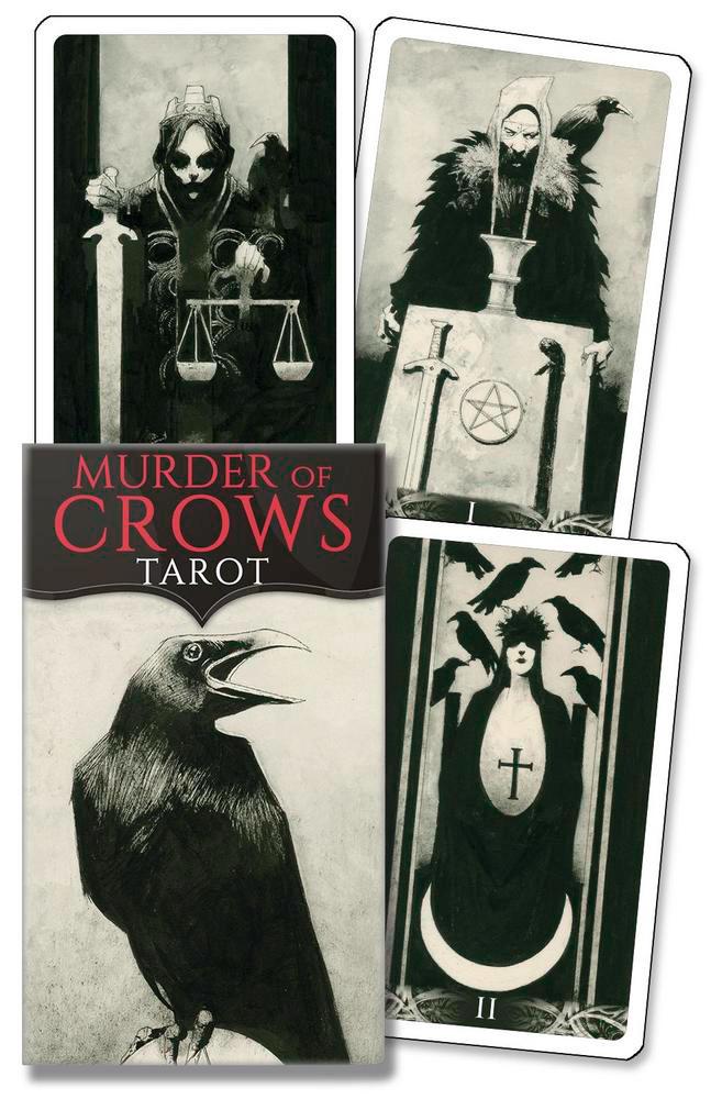 Murder of Crows Tarot – Gothic Black & White Shadow Deck (Classic & Mini Editions)