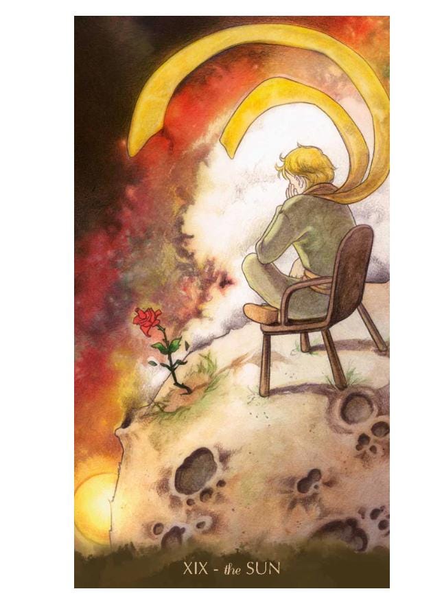 Tarot of the Little Prince – Whimsical Tarot Deck Inspired by Saint-Exupéry | 78 Cards