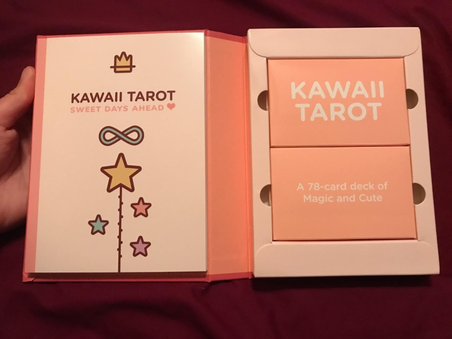 Kawaii Tarot Deck | 78 Illustrated Cards + Guidebook | Pastel Tarot for Beginners | Gift Ready