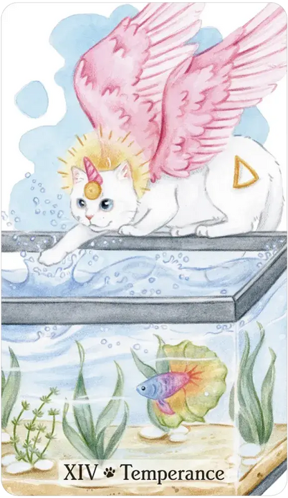 Caticorn Tarot Deck – Whimsical Cat Unicorn Tarot Cards with Guidebook | Magical Divination Deck