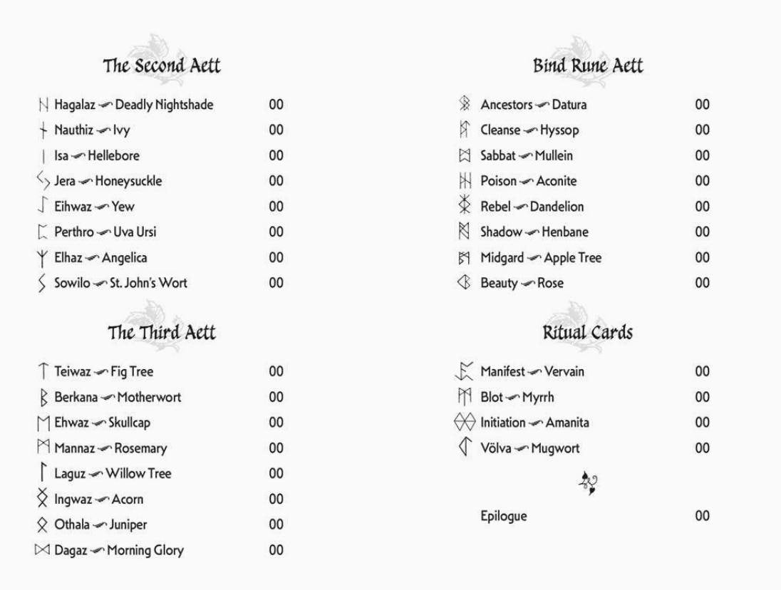 Runes and Roots Oracle Deck | Elder Futhark Runes & Plant Magic | Witchcraft n Herbal Divination Cards