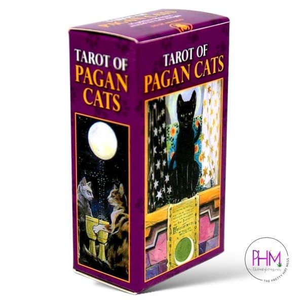 Tarot of Pagan Cats – Classic & Mini Editions | Mystical Feline Tarot Deck by Lo Scarabeo