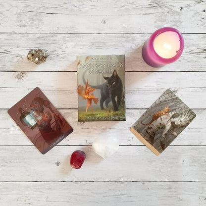 Barbieri Fantasy Cats Oracle – 23-Card Oracle Deck + Guidebook | Paolo Barbieri | Lo Scarabeo