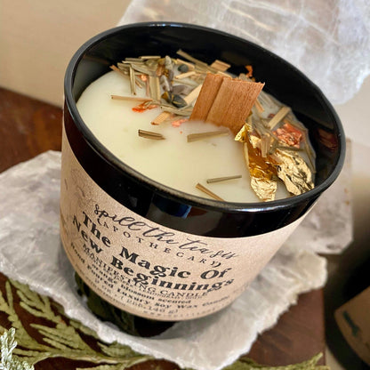 Magic of New Beginnings Intention Candle | Road Opener & Manifestation Soy Wax Candle