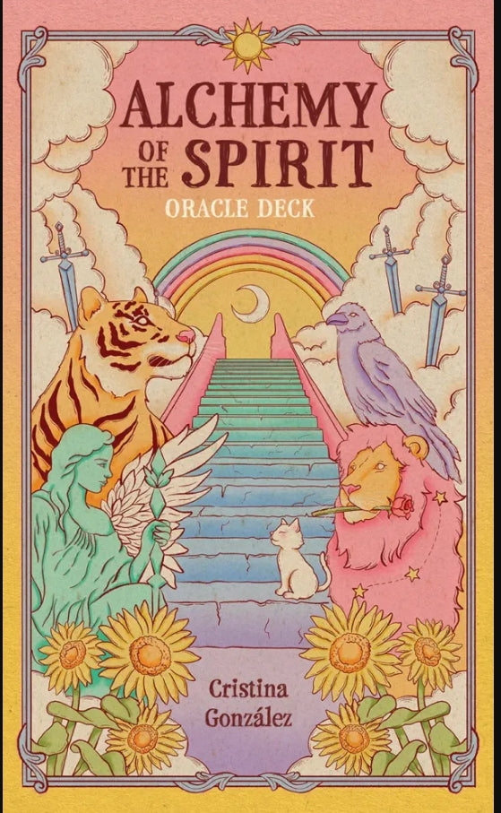 Alchemy of the Spirit Oracle Deck – Symbolic Guidance for Self-Discovery with Illustrated Guidebook