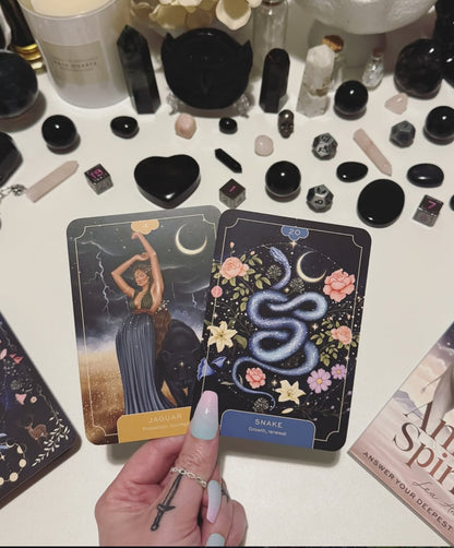 Animal Spirit Oracle by Lea Androic – Intuition, Shadow Work & Spirit Animal Guidance Deck