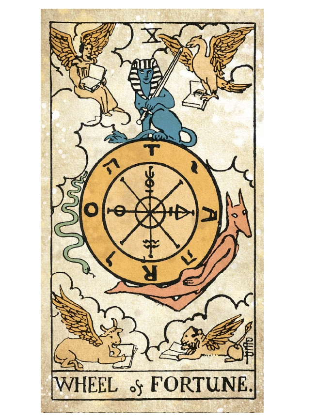 Vintage Tarot Deck – Linen-Finish Antique Style 78-Card Rider-Waite Inspired Tarot by Waite & Smith