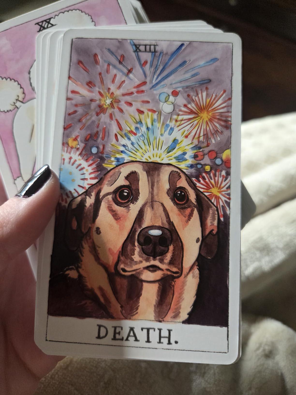 Dog Tarot Deck – Classic Tarot Cards with Dog-Themed Illustrations, 78 Cards & Guidebook