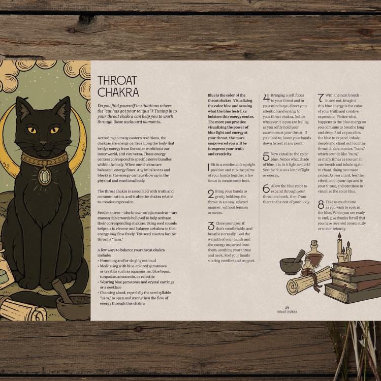 Mystic Kitty | Cat-Inspired Meditation Book for Mindfulness and Relaxation