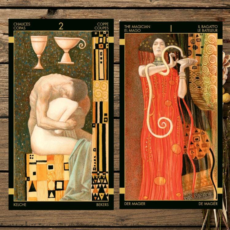 Golden Tarot of Klimt – 78-Card Deck by Lo Scarabeo (Llewellyn, 2005)