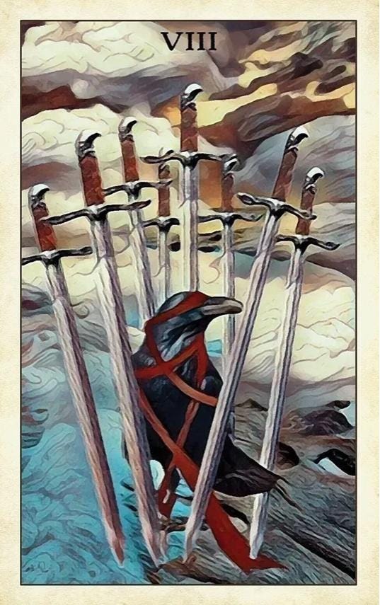 Crow Tarot – Original 78-Card Deck with Guidebook – Raven & Crow Symbolism, Rider-Waite Inspired