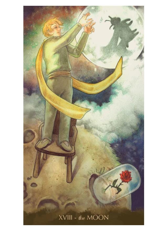 Tarot of the Little Prince – Whimsical Tarot Deck Inspired by Saint-Exupéry | 78 Cards