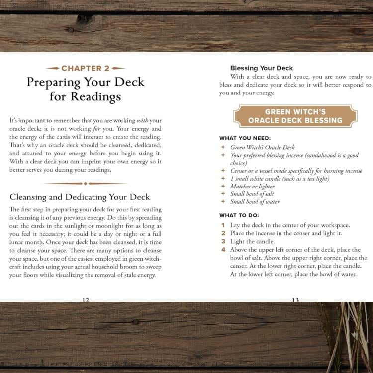 The Green Witch’s Oracle Deck – With Physical Guidebook – Earth-Based Wisdom & Natural Magic